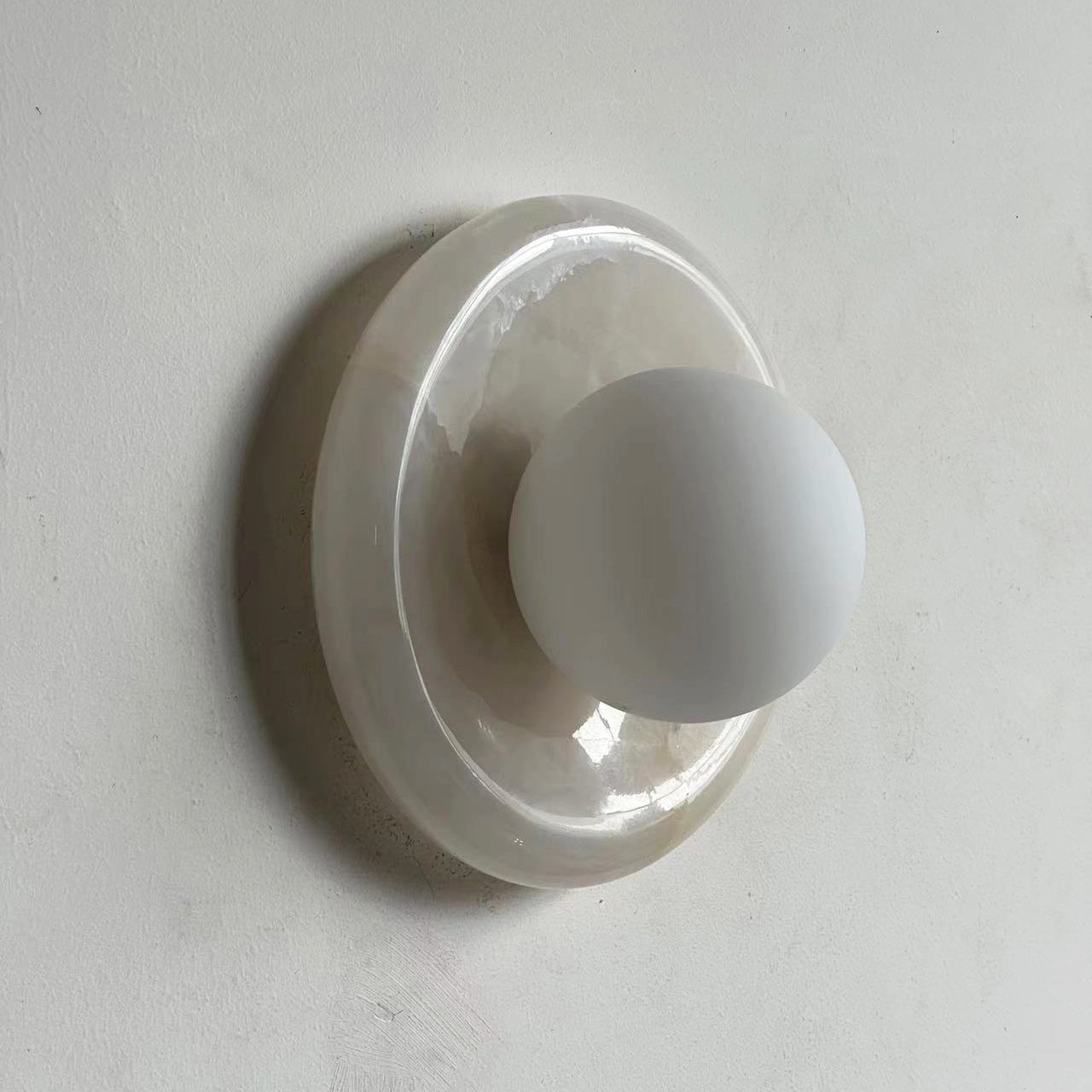 LED Wall Sconce Marble and Glass Indoor Lamp | Hako Style | Integrated G9 Base for Soft Ambient Lighting 110-240V Hardwired
