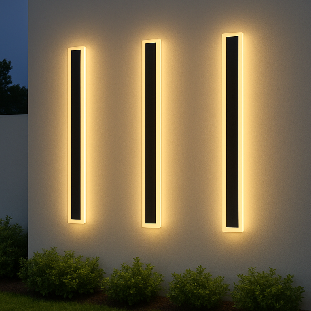 Outdoor LED Wall Lamp – Linear Minimalist Architectural Exterior Design