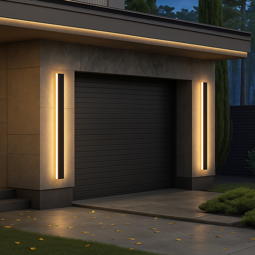 Outdoor LED Wall Lamp – Linear Minimalist Architectural Exterior Design