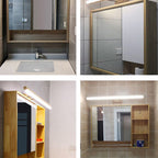 Wall Light Metal, Wood and Acrylic | IP20 LED Fixture | Bright and Even Mirror Illumination for Daily Grooming and Makeup