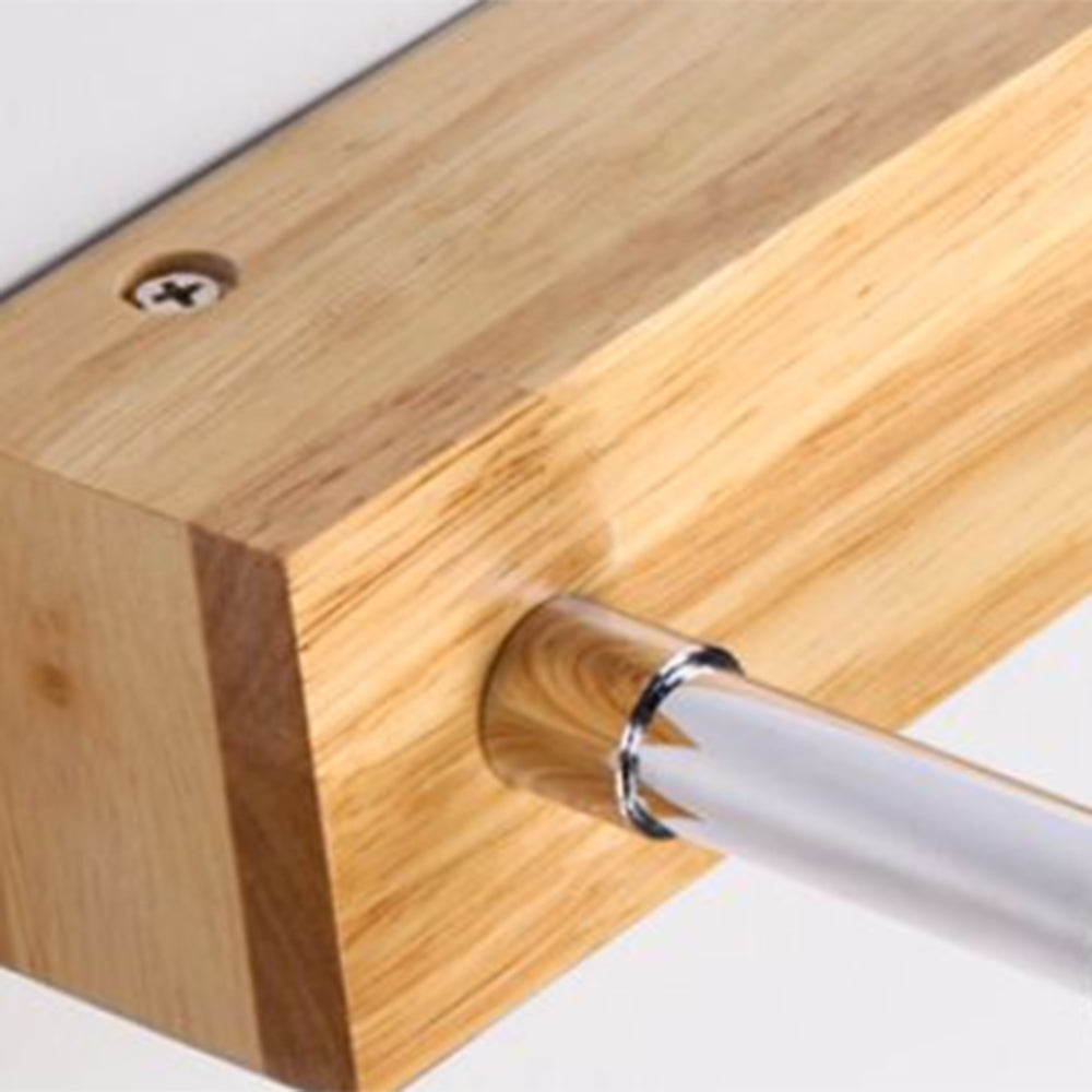 Wall Light Metal, Wood and Acrylic | IP20 LED Fixture | Bright and Even Mirror Illumination for Daily Grooming and Makeup