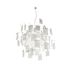 Paper Chandelier Stainless Steel Pendant Light | Customizable DIY Design with A5 Paper Sheets | Multi Pattern Interior Light