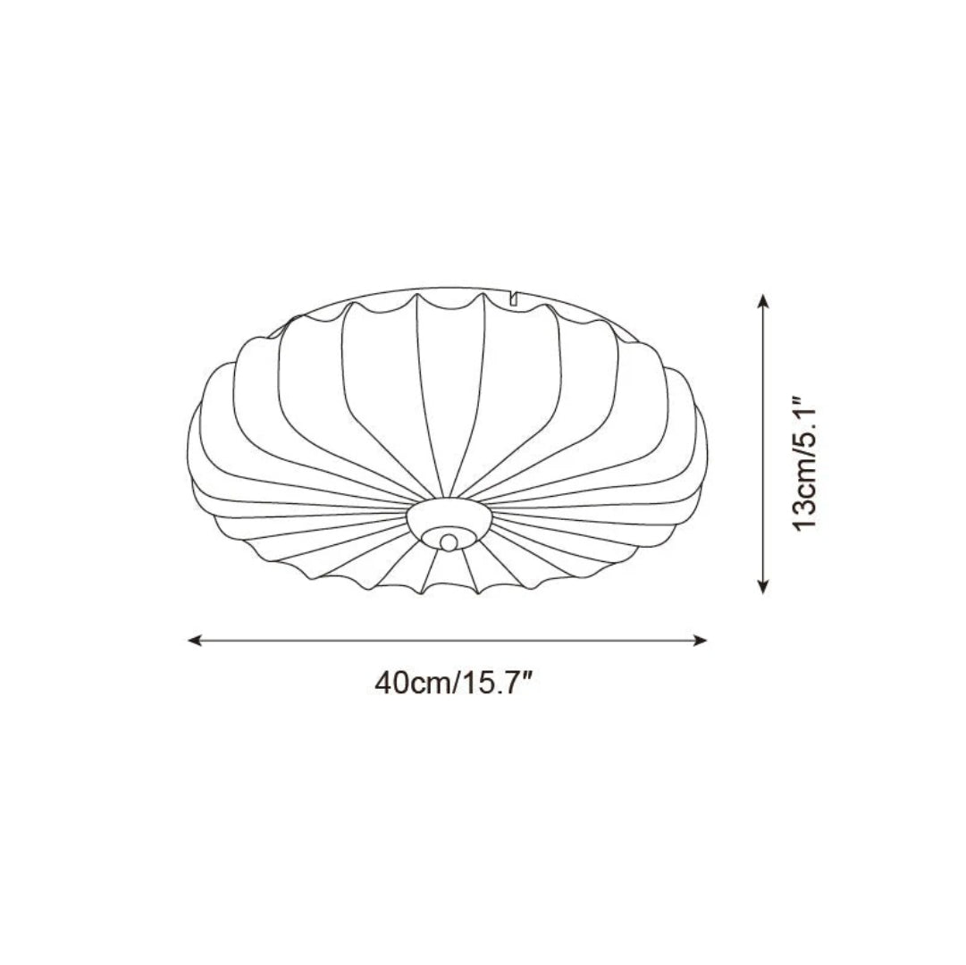 Japanese Fabric Ceiling Light