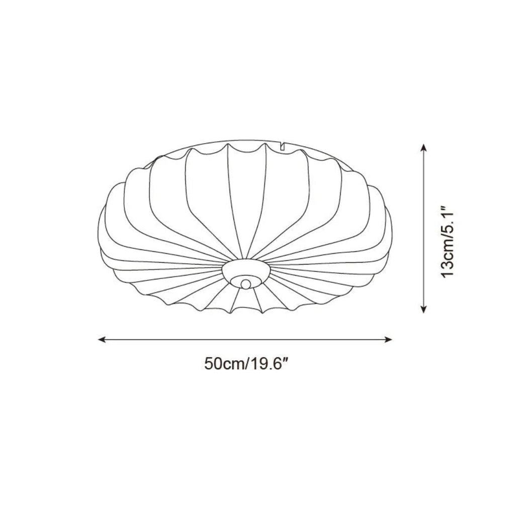 Japanese Fabric Ceiling Light