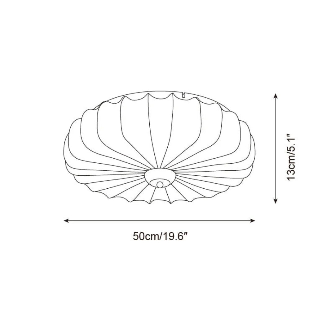 Japanese Fabric Ceiling Light