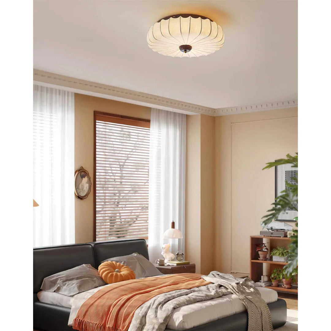 Japanese Fabric Ceiling Light