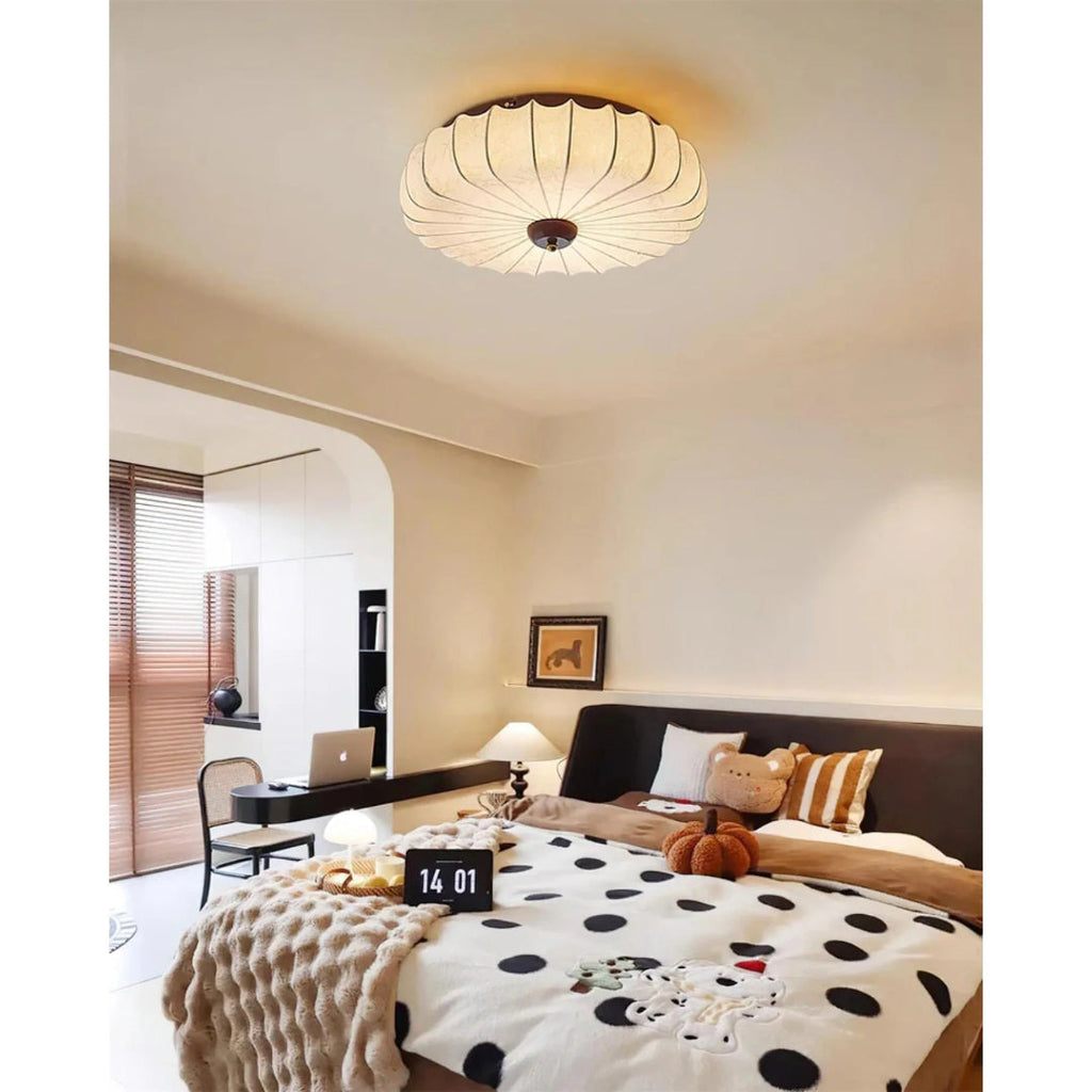 Japanese Fabric Ceiling Light