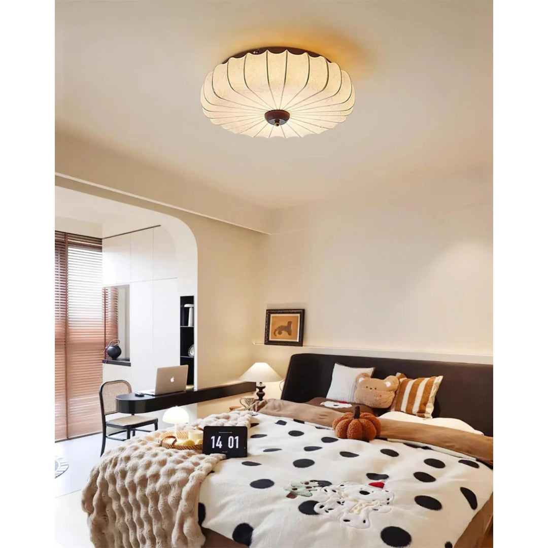 Japanese Fabric Ceiling Light