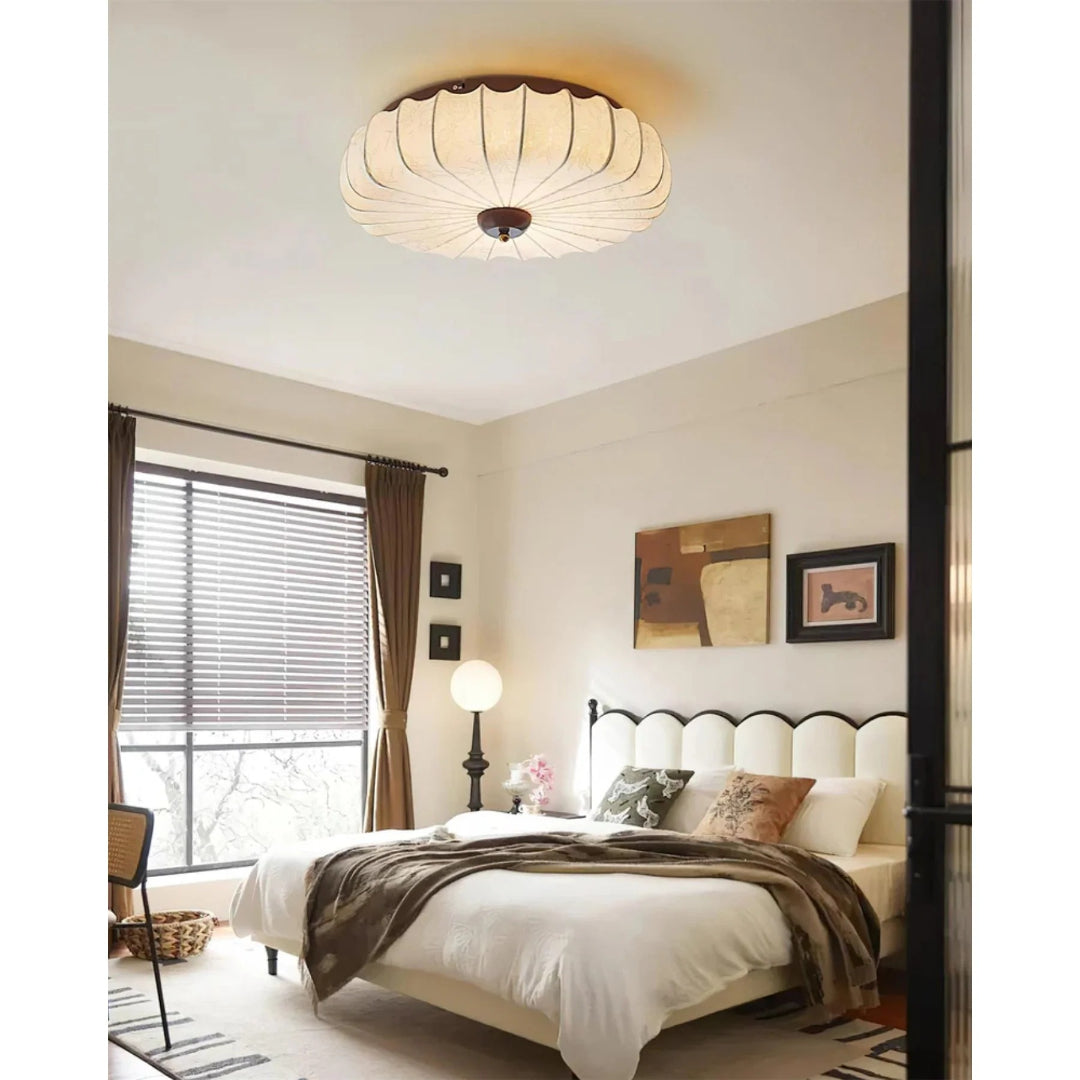 Japanese Fabric Ceiling Light