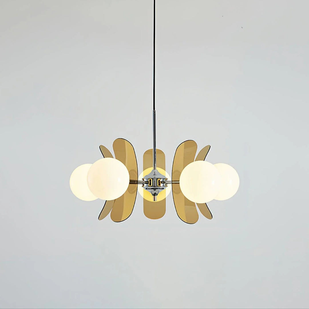 Mid-Century Glass Pendant Light