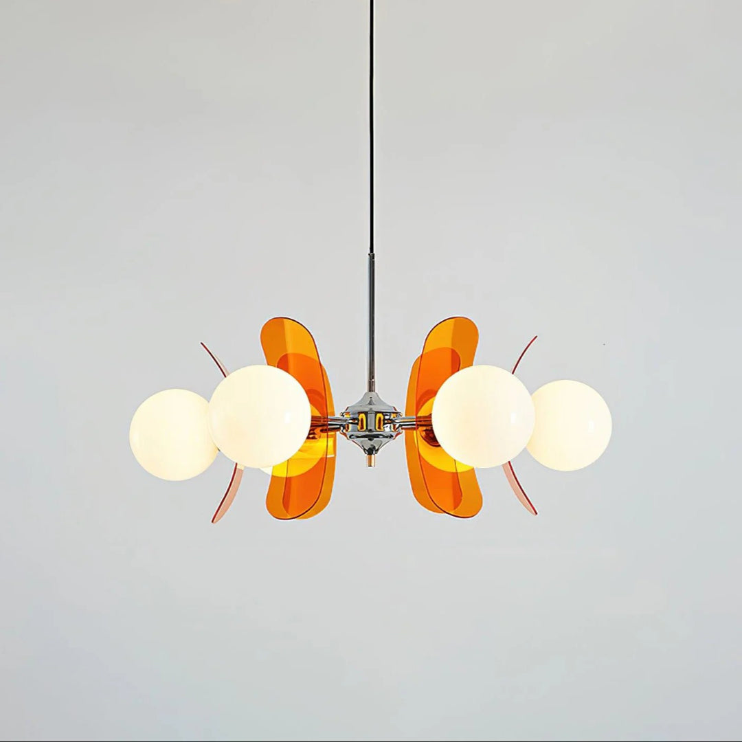 Mid-Century Glass Pendant Light