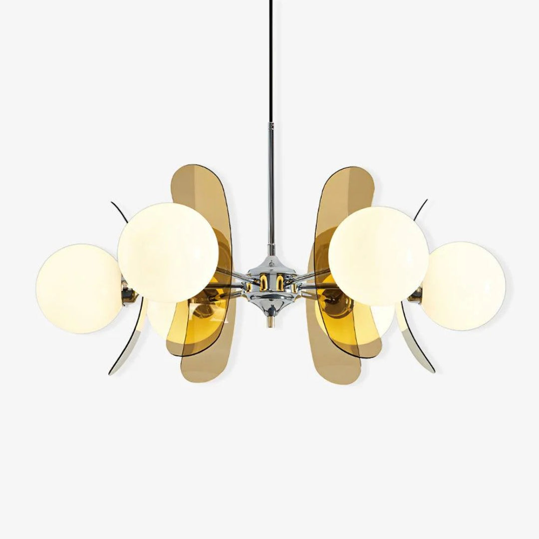 Mid-Century Glass Pendant Light