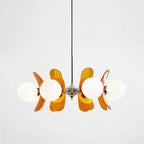 Mid-Century Glass Pendant Light