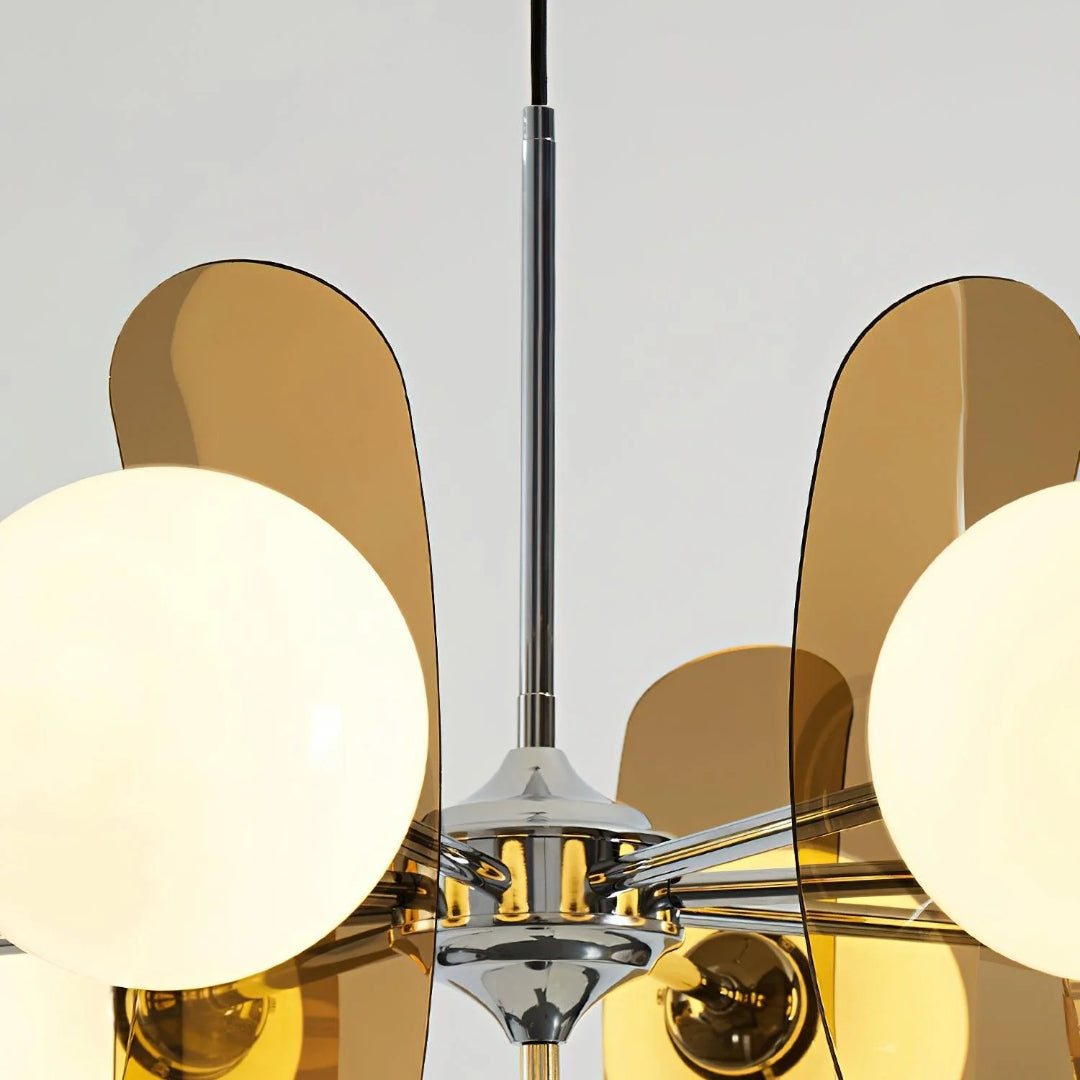 Mid-Century Glass Pendant Light