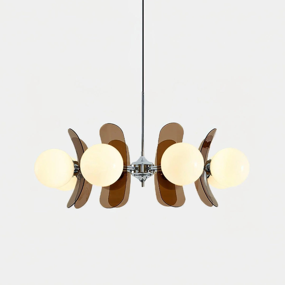 Mid-Century Glass Pendant Light