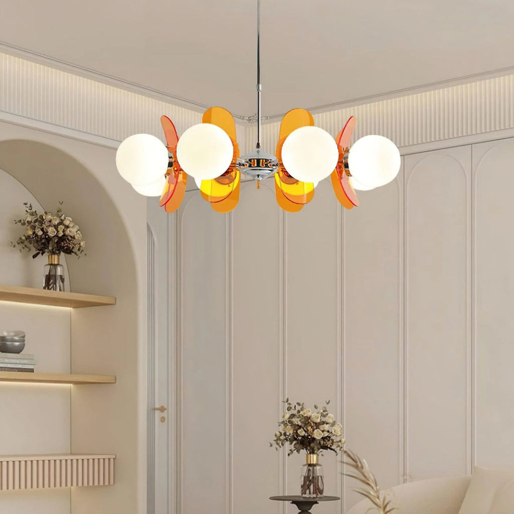 Mid-Century Glass Pendant Light