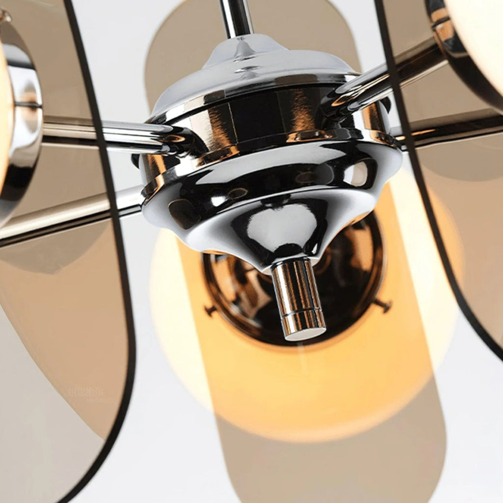 Mid-Century Glass Pendant Light