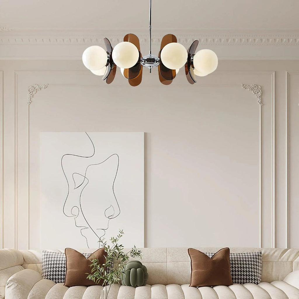 Mid-Century Glass Pendant Light
