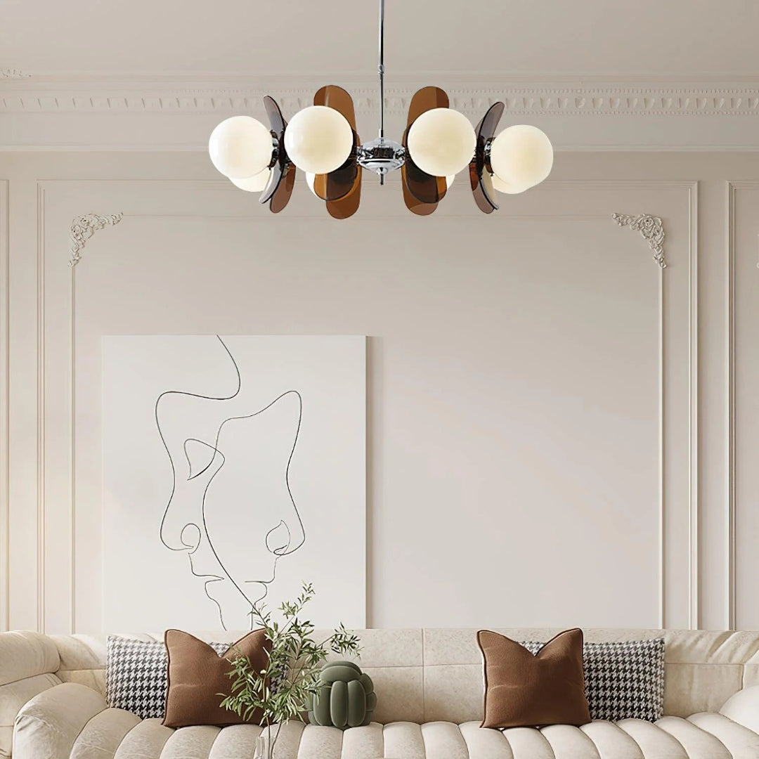 Mid-Century Glass Pendant Light