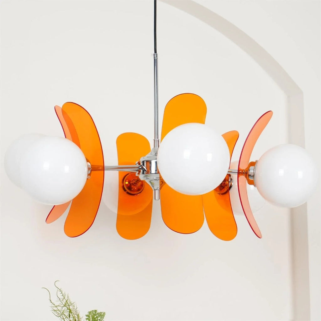 Mid-Century Glass Pendant Light