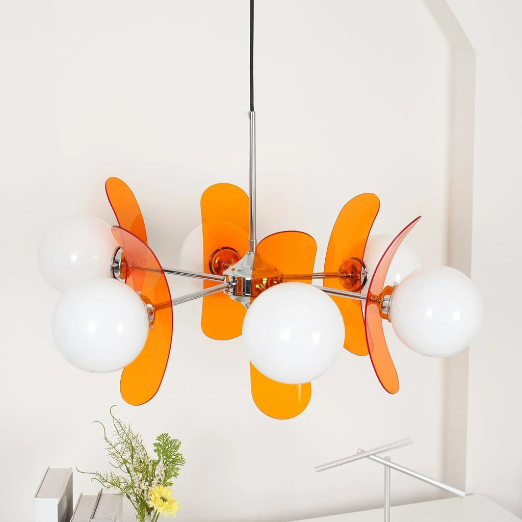 Mid-Century Glass Pendant Light