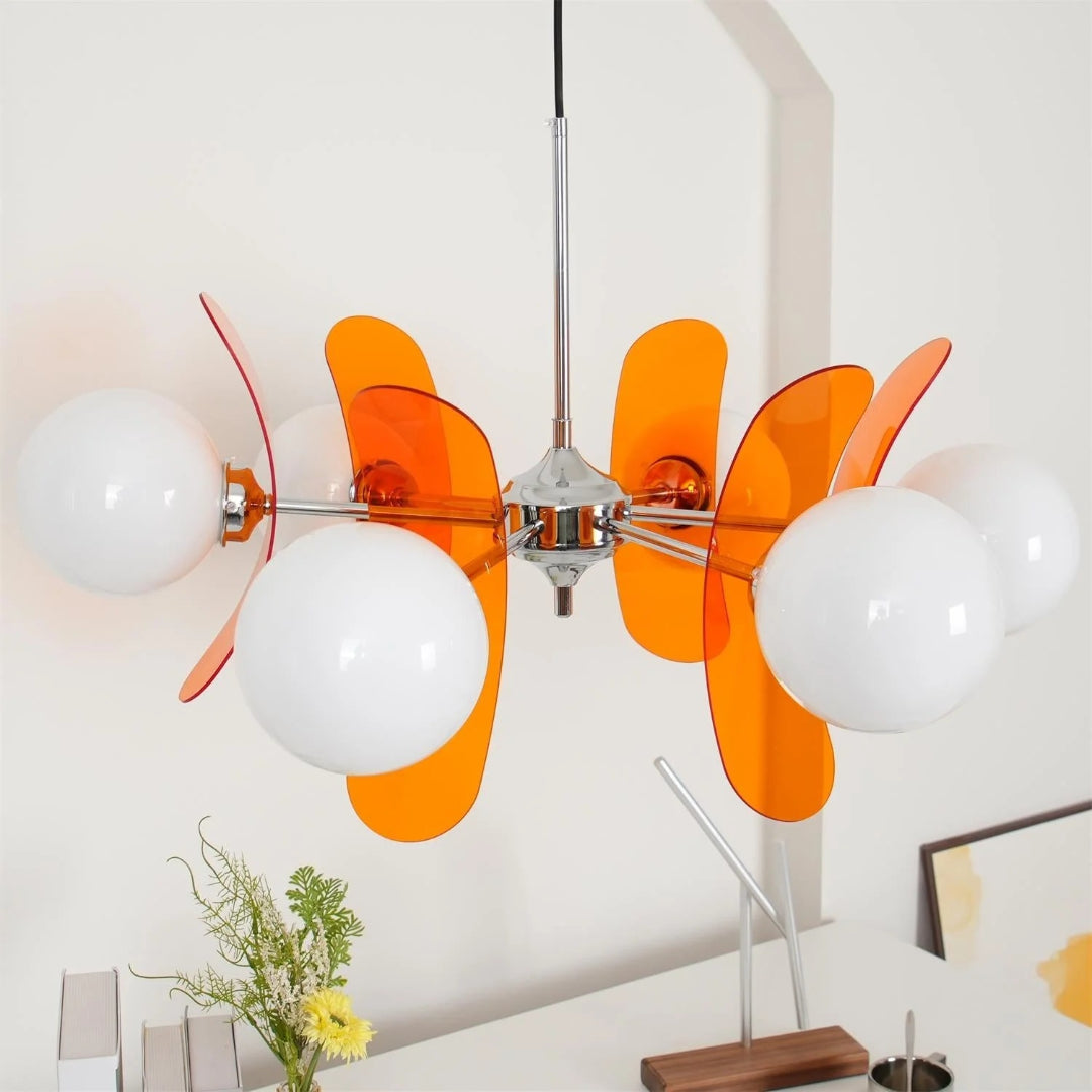 Mid-Century Glass Pendant Light