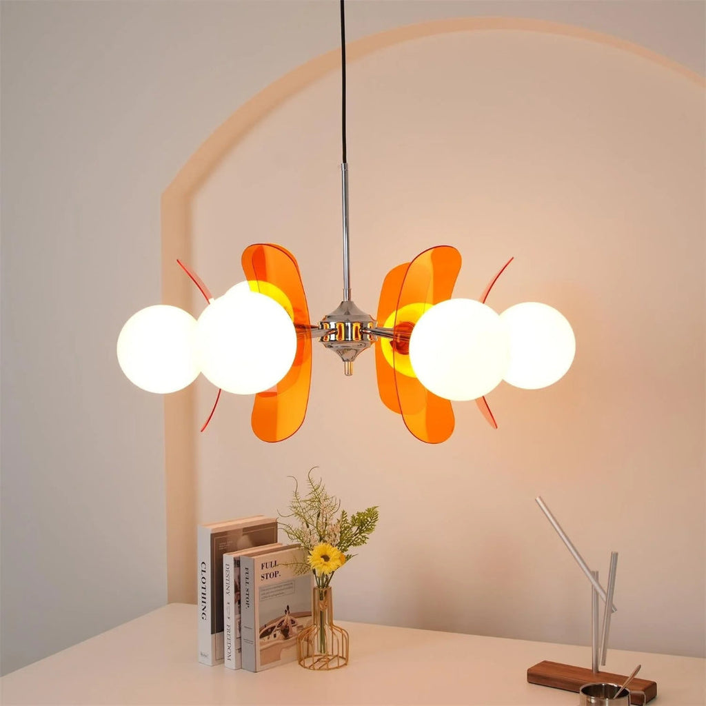Mid-Century Glass Pendant Light