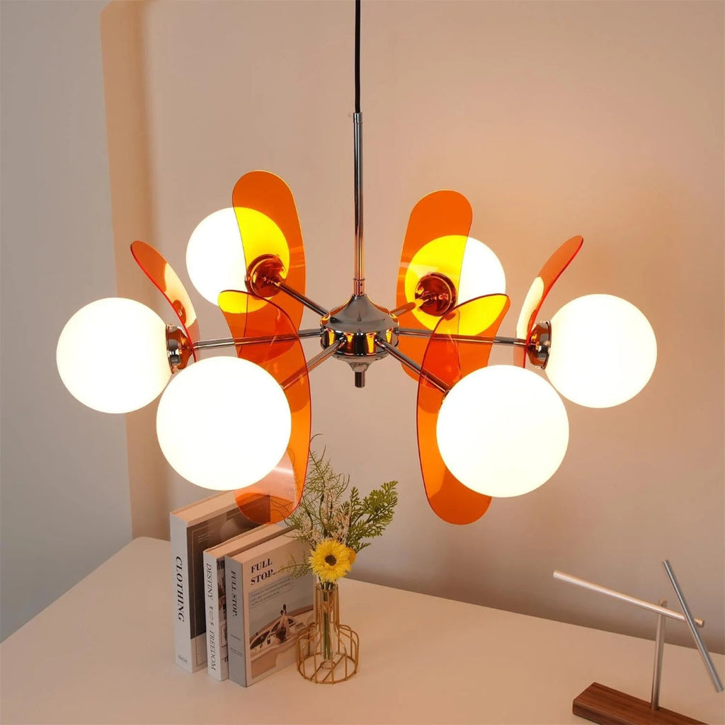 Mid-Century Glass Pendant Light