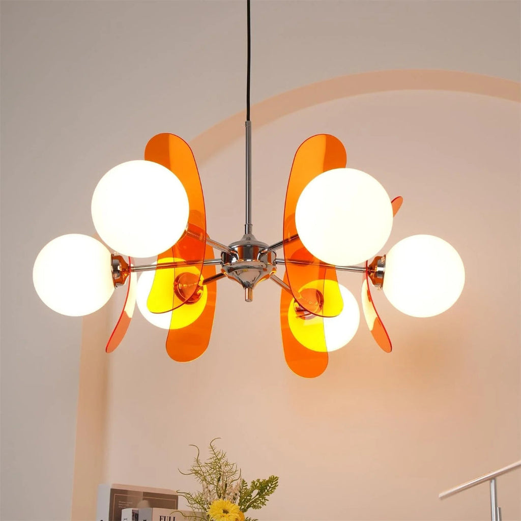 Mid-Century Glass Pendant Light