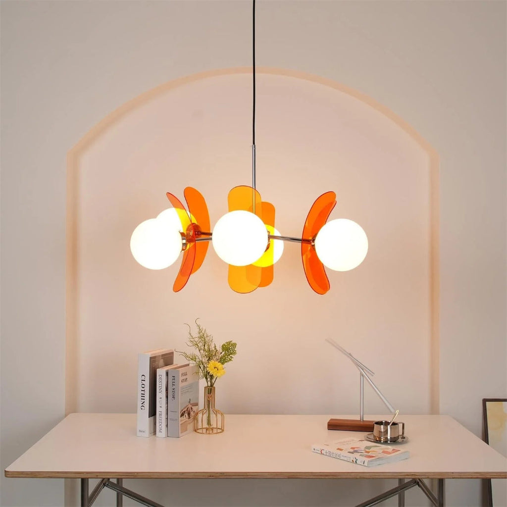 Mid-Century Glass Pendant Light