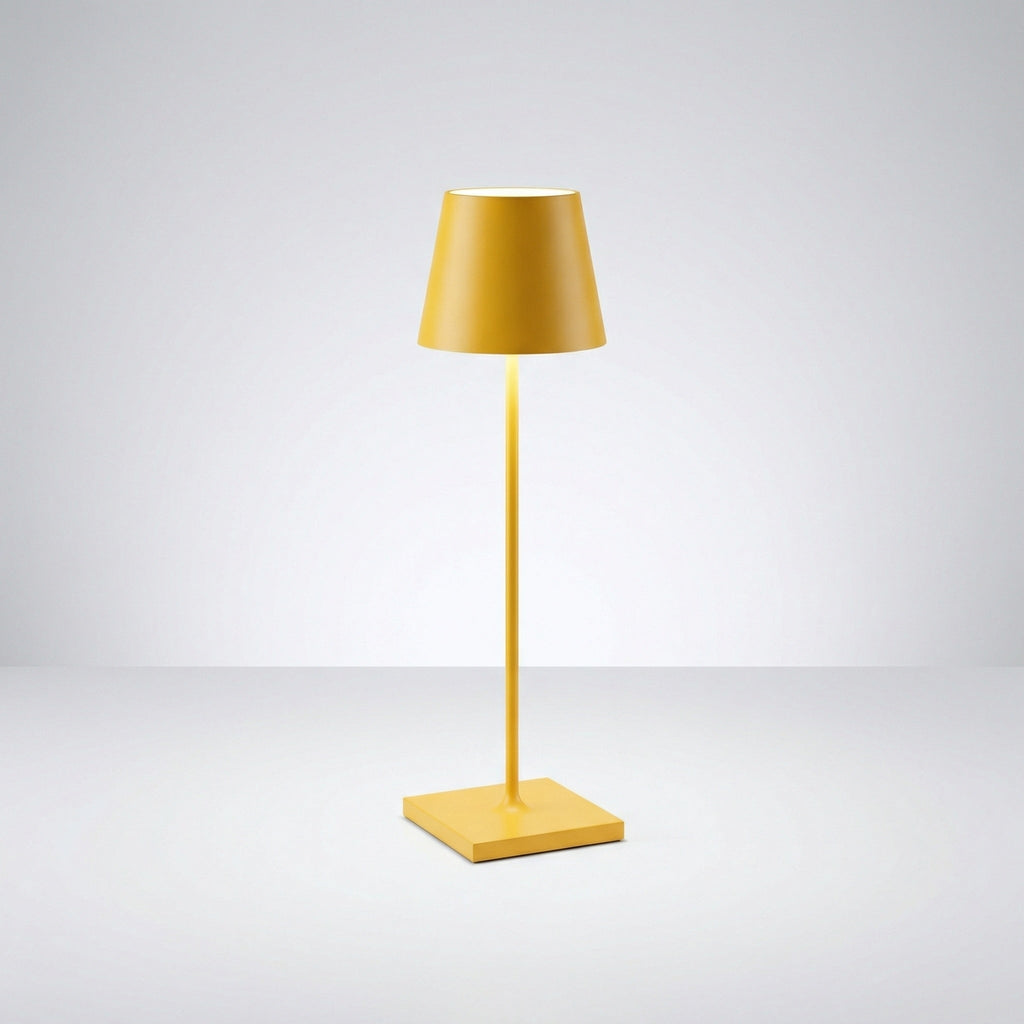 LED Table Lamp Aluminum Rechargeable Cordless Design | 12-Hour Battery Life | Dimmable Modern Portable Lighting Solution