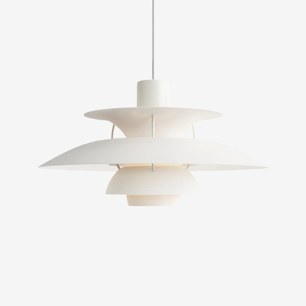 Layered Pendant Lamp – Danish Scandinavian Tiered Shade Design