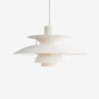 Layered Pendant Lamp – Danish Scandinavian Tiered Shade Design