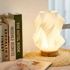 Modern Wavy Table Lamp Sculptural Ambient Light Contemporary Bedside Accent Lamp