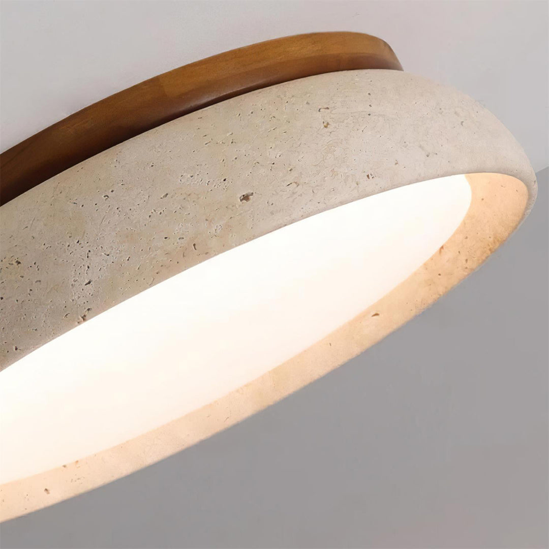 Minimalist Ceiling Lamp – Natural Finish Warm Interior Accent Design