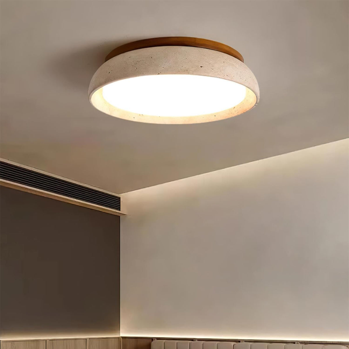 Kloris Plafonnier en pierre travertin - Neutralighting