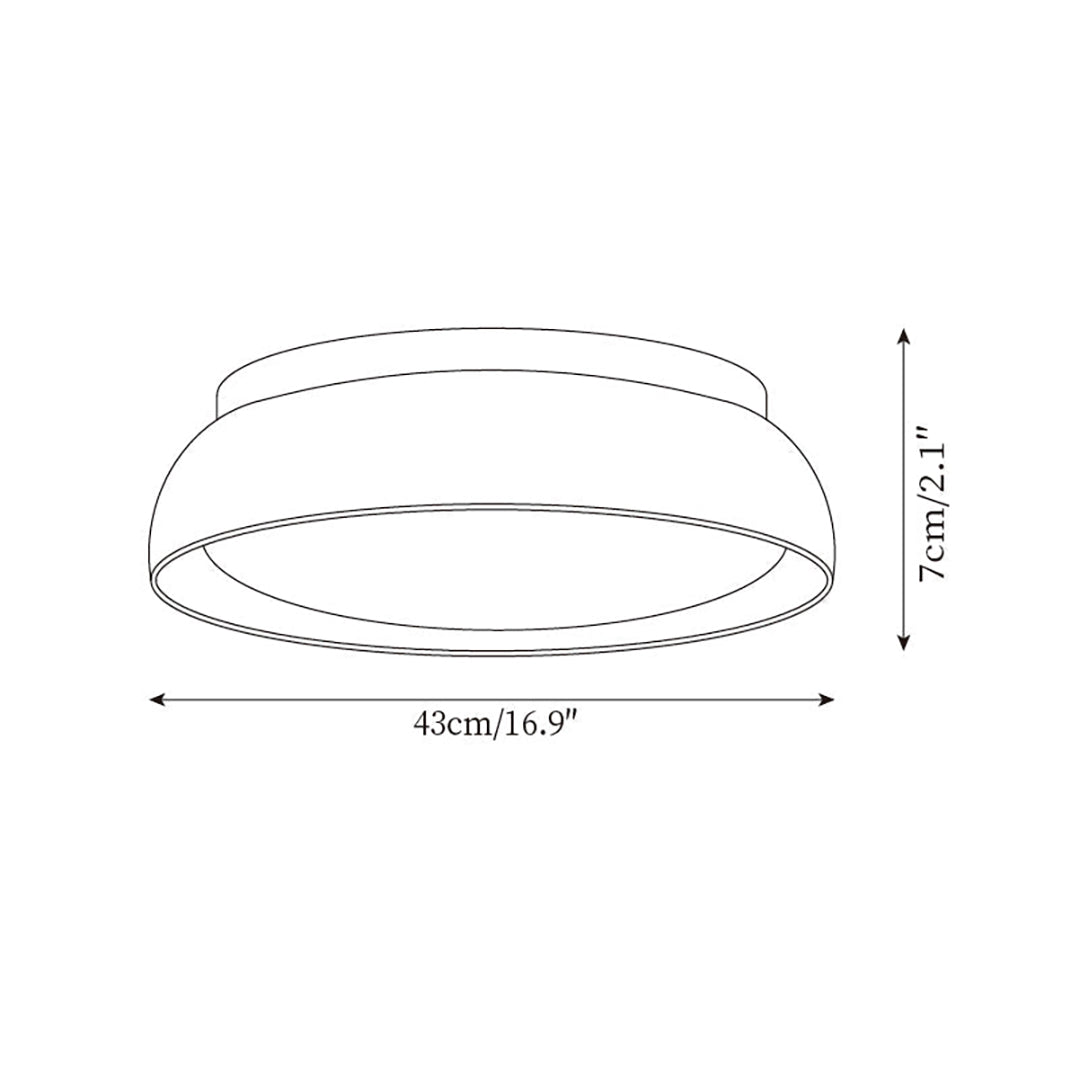 Minimalist Ceiling Lamp – Natural Finish Warm Interior Accent Design