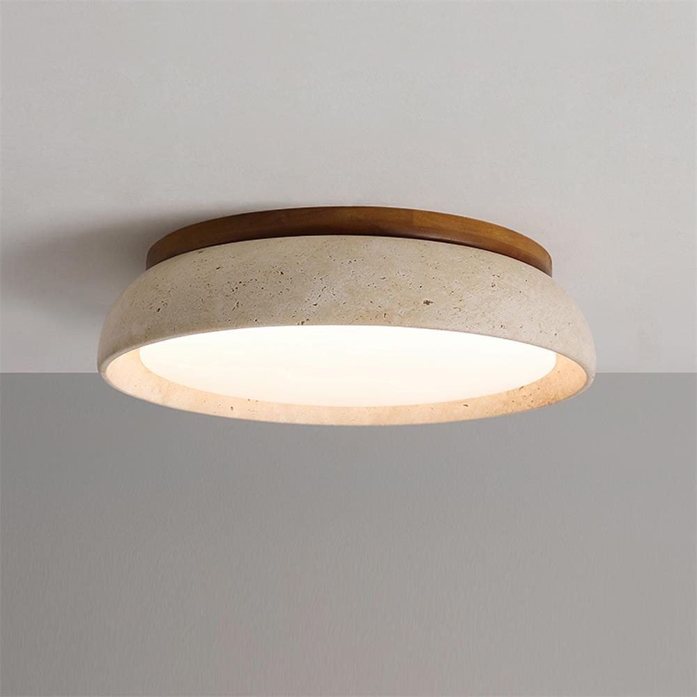 Kloris Plafonnier en pierre travertin - Neutralighting