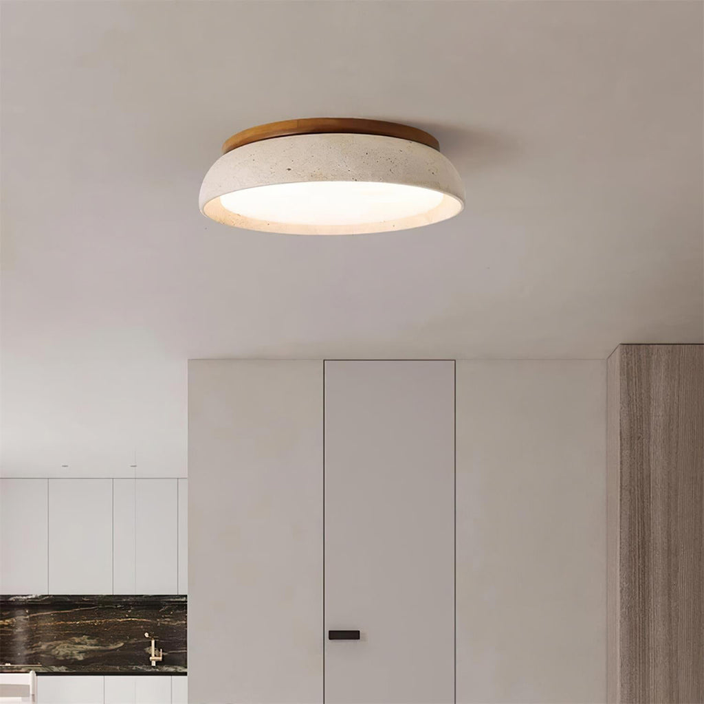 Minimalist Ceiling Lamp – Natural Finish Warm Interior Accent Design