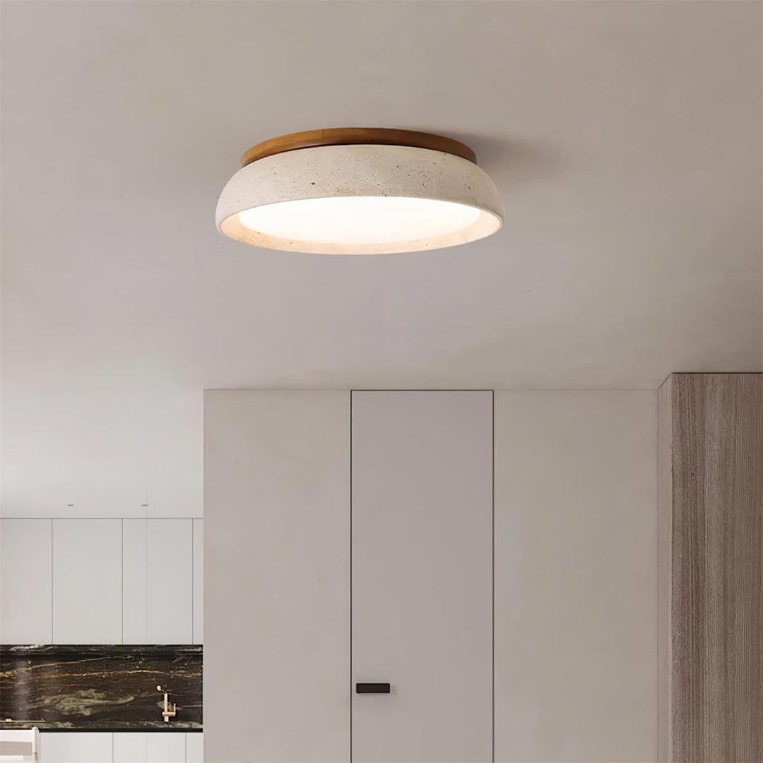 Minimalist Ceiling Lamp – Natural Finish Warm Interior Accent Design