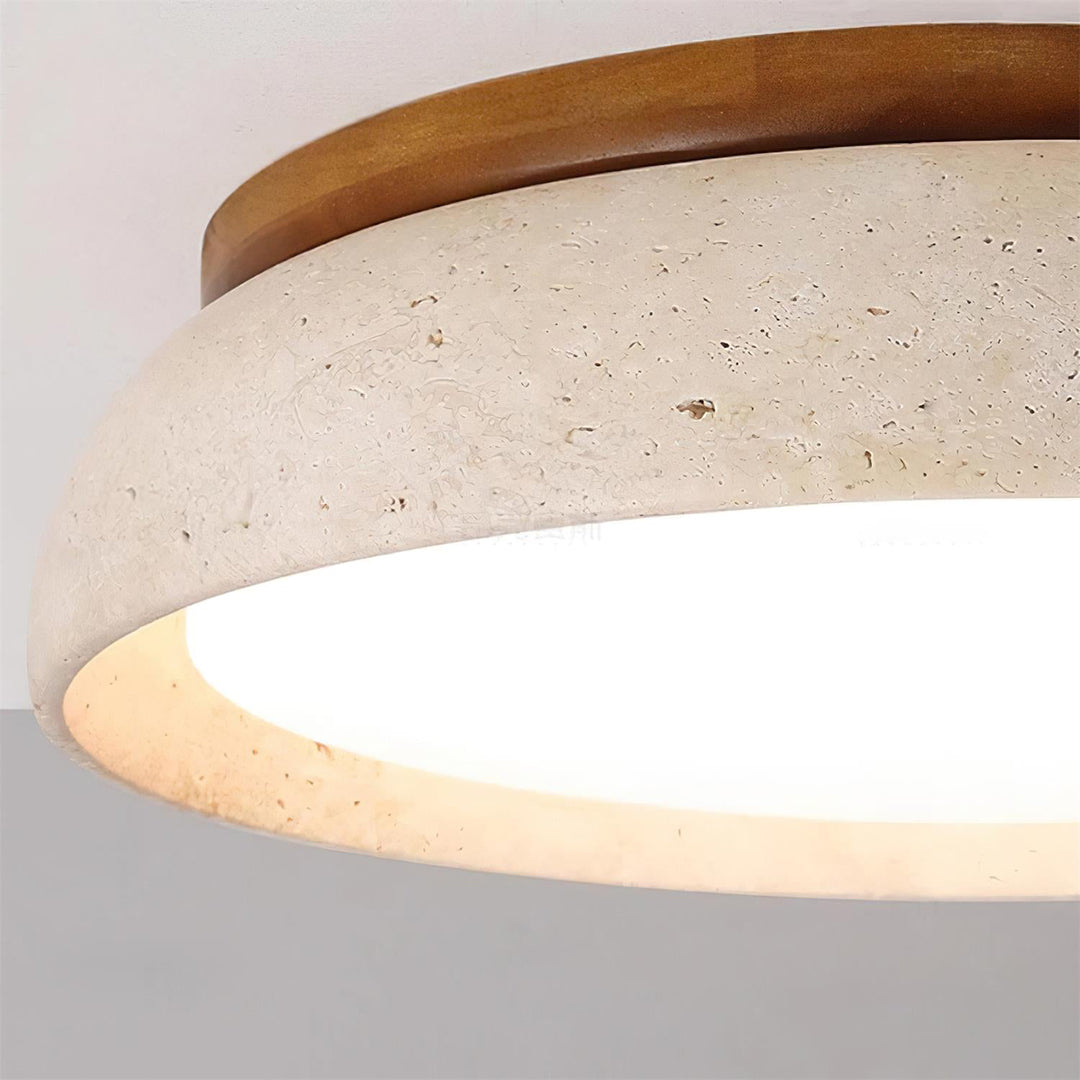 Minimalist Ceiling Lamp – Natural Finish Warm Interior Accent Design