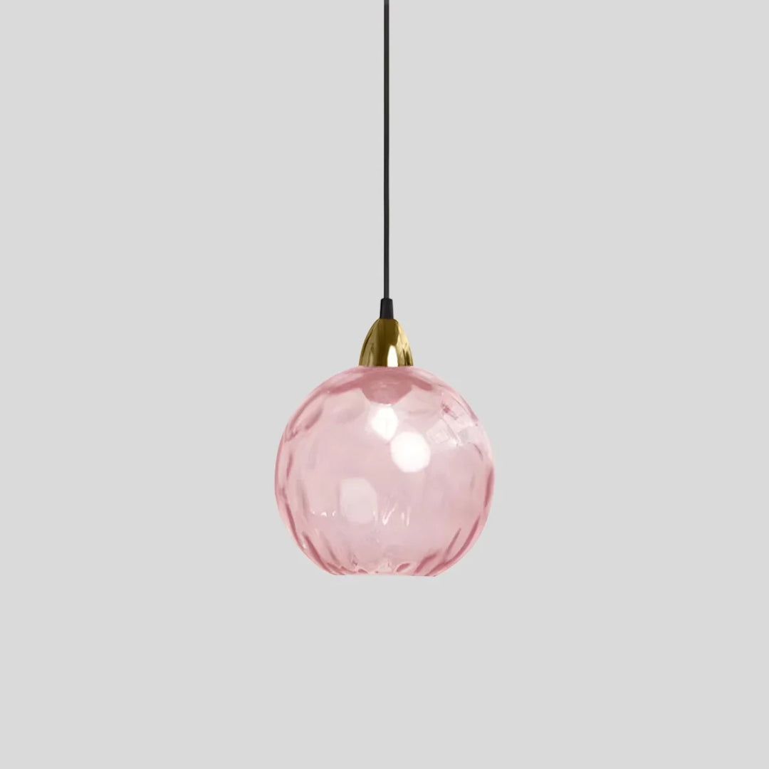 Contemporary Textured Glass Pendant Light
