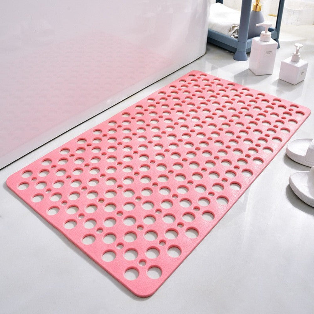 Non-Slip Shower Mat Flexible Material | Mold Resistant Drainage System | Safe and Comfortable Bathroom Safety Floor Mat