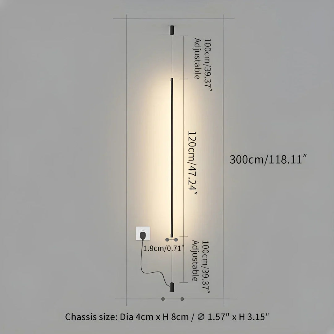 Modern Linear LED Floor Lamp
