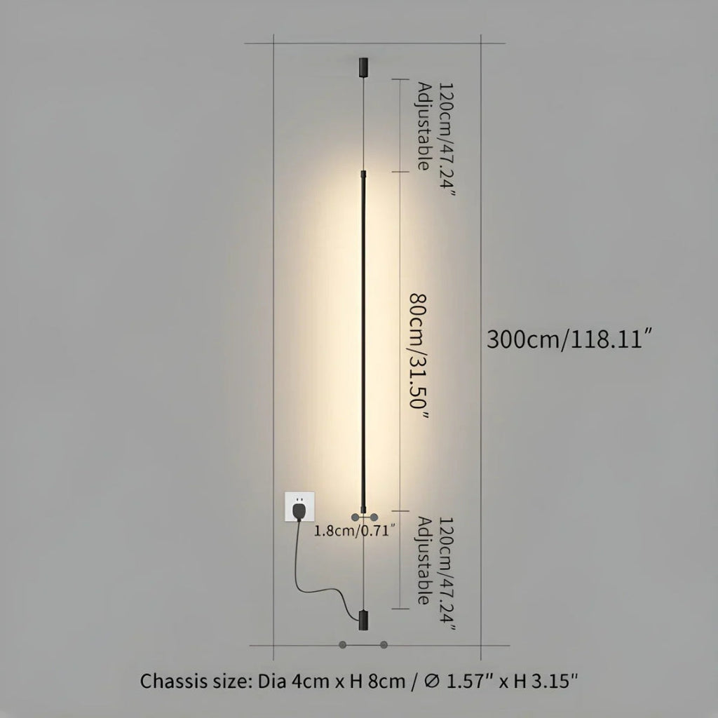 Modern Linear LED Floor Lamp