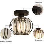 Vintage Crystal Ceiling Light