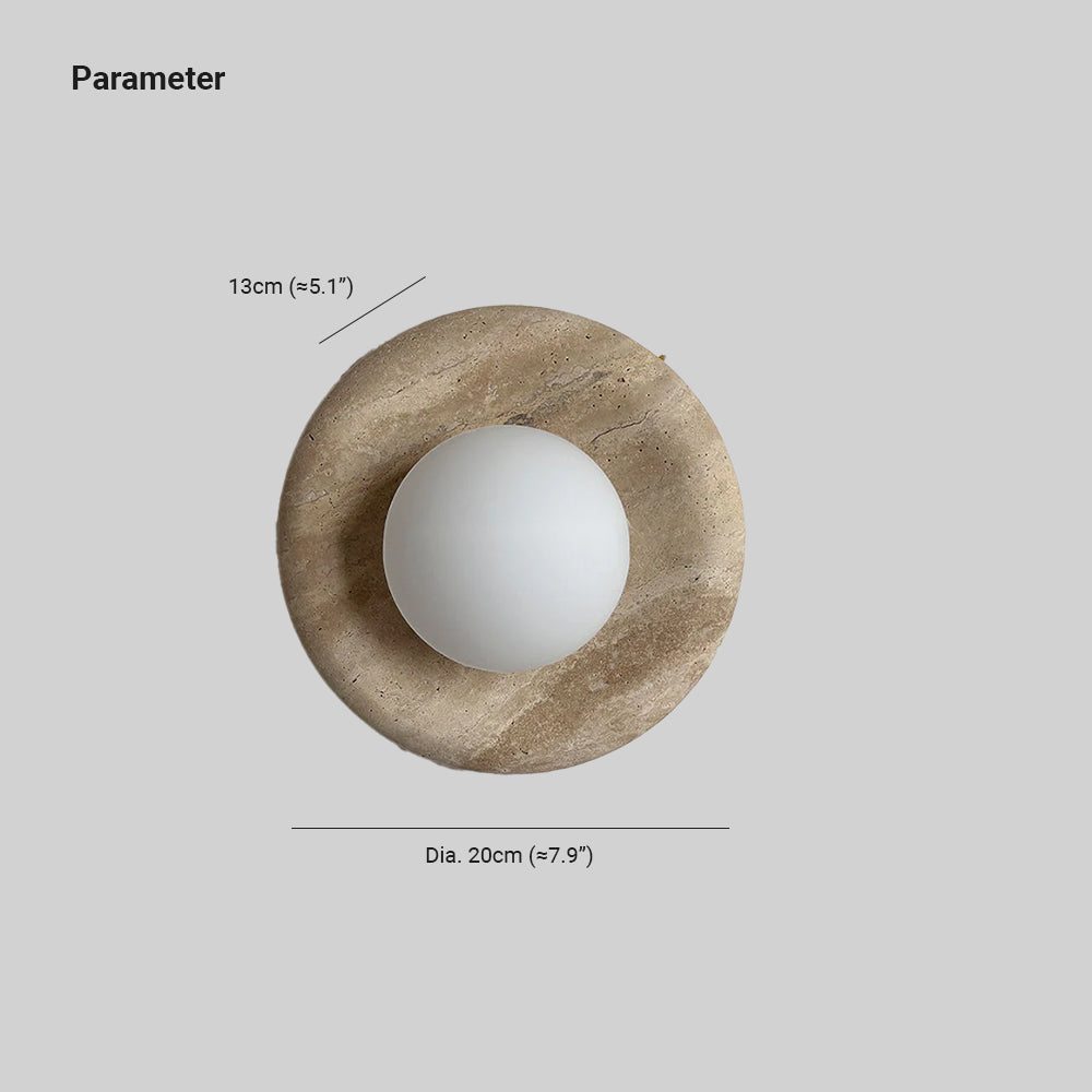 Hako Applique Murale Intérieure en Marbre - Neutralighting