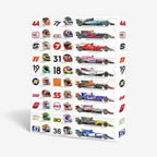 Race Car Advent Calendar Gift Set with Racing Accessories and Toy Cars for Kids and Collectors Holiday Countdown Box