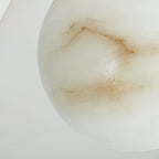 Alabaster Chandelier Brass Body G9 Base | Minimalist Sculptural Multi-Light Cascade | Ambient Interior Ceiling Lighting