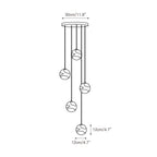 Alabaster Chandelier Brass Body G9 Base | Minimalist Sculptural Multi-Light Cascade | Ambient Interior Ceiling Lighting